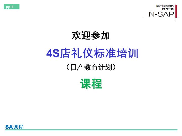 汽车销售:4S店接待礼仪培训105页 - 资料下载 