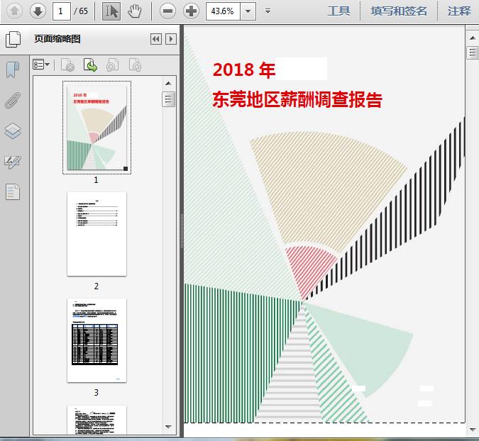 2018东莞地区薪酬调查报告65页 资料图片预览