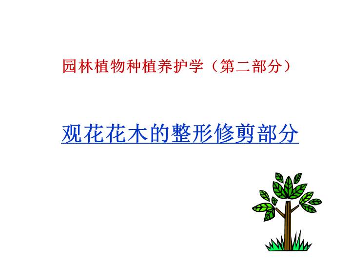 花木修剪技术,花木修剪的基本方法教程