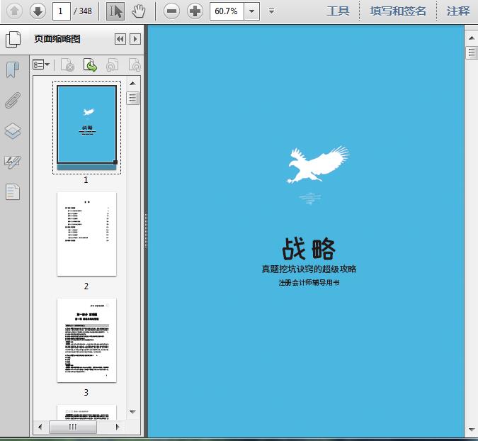 2019CPA注册会计师考试辅导题:战略348页预览图片