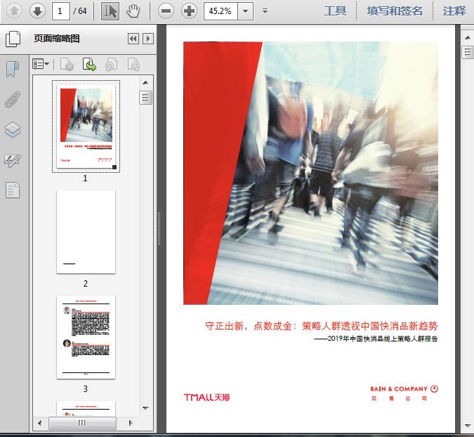 2019年中国快消品线上策略人群报告63页预览图片