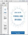 2016-2017年中国特色小镇发展年度报告33页 