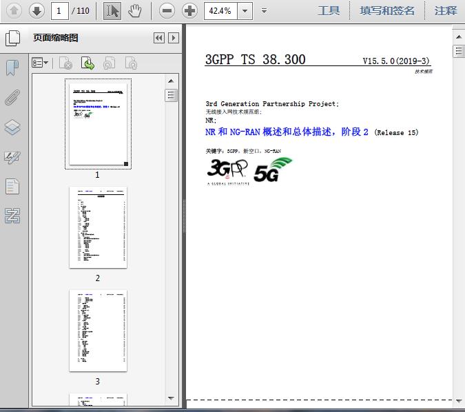 3gpp ts 38 300 nr ng ran 2 v15 5 0 110 